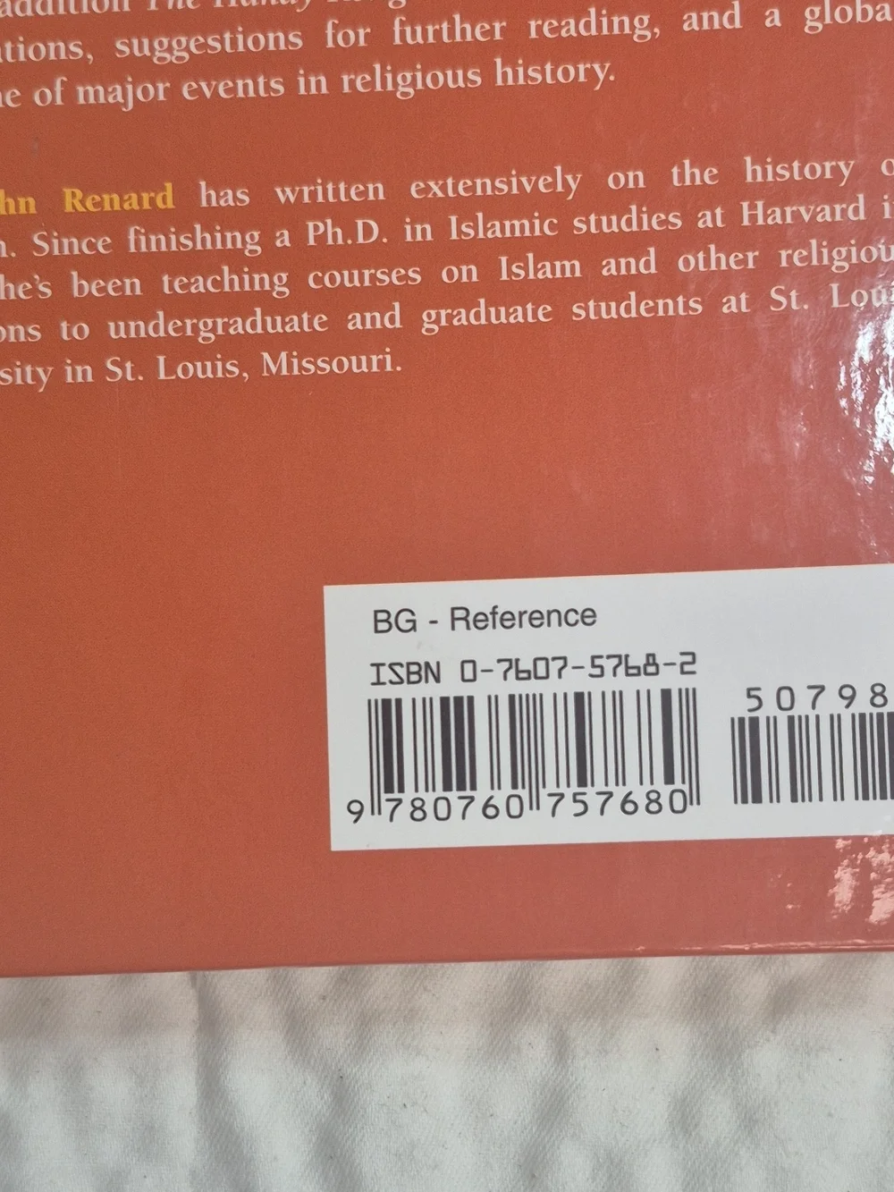 The Handy Religion Answer Book by John Renard - Orange Hardcover